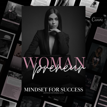 Womanpreneur: Woman Entrepreneur Ebook with Canva Template | PLR | Done-For-You Passive Income | Resell Rights